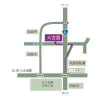 お茶と海苔の専門店 大宮園　地図